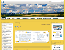 Tablet Screenshot of pfarre-pulkau.at